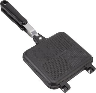 Double Sided Folding Egg Pan, Nonstick Pancake Pan with Anti Scalding Handles, Black Nonstick Pancake Maker, for Fluffy Pancakes, Omelets, for Low Calorie Breakfasts