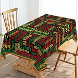 Hafangry Juneteenth Tablecloth African American Heritage Black History Month Festival Holiday Afro P