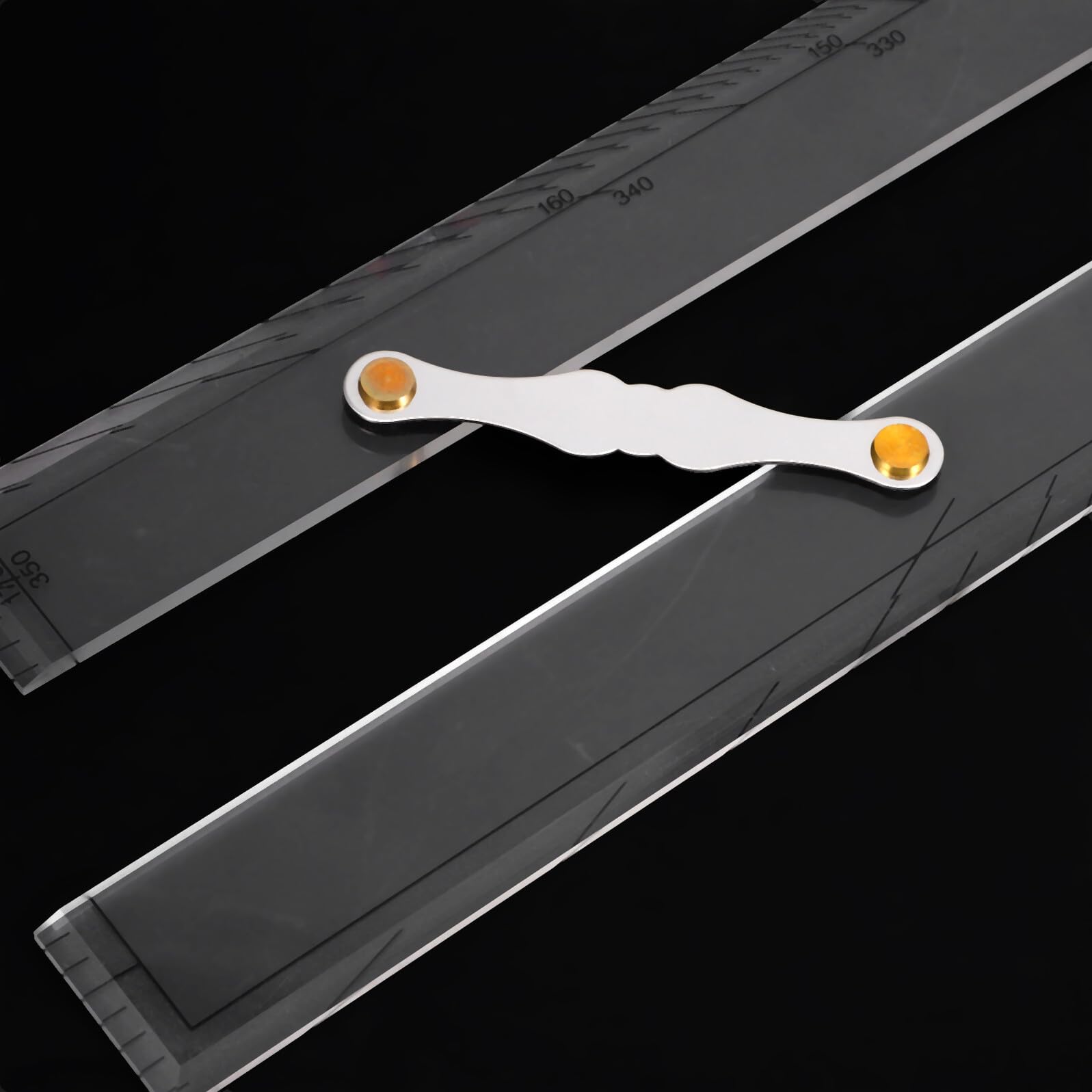Parallel Lineal mit Zugmechanismus Transparentes Navigationswerkzeug Hochpräzises Messlineal für Nautische Karten Geeignet für Ozean Navigation und Küstenvermessung