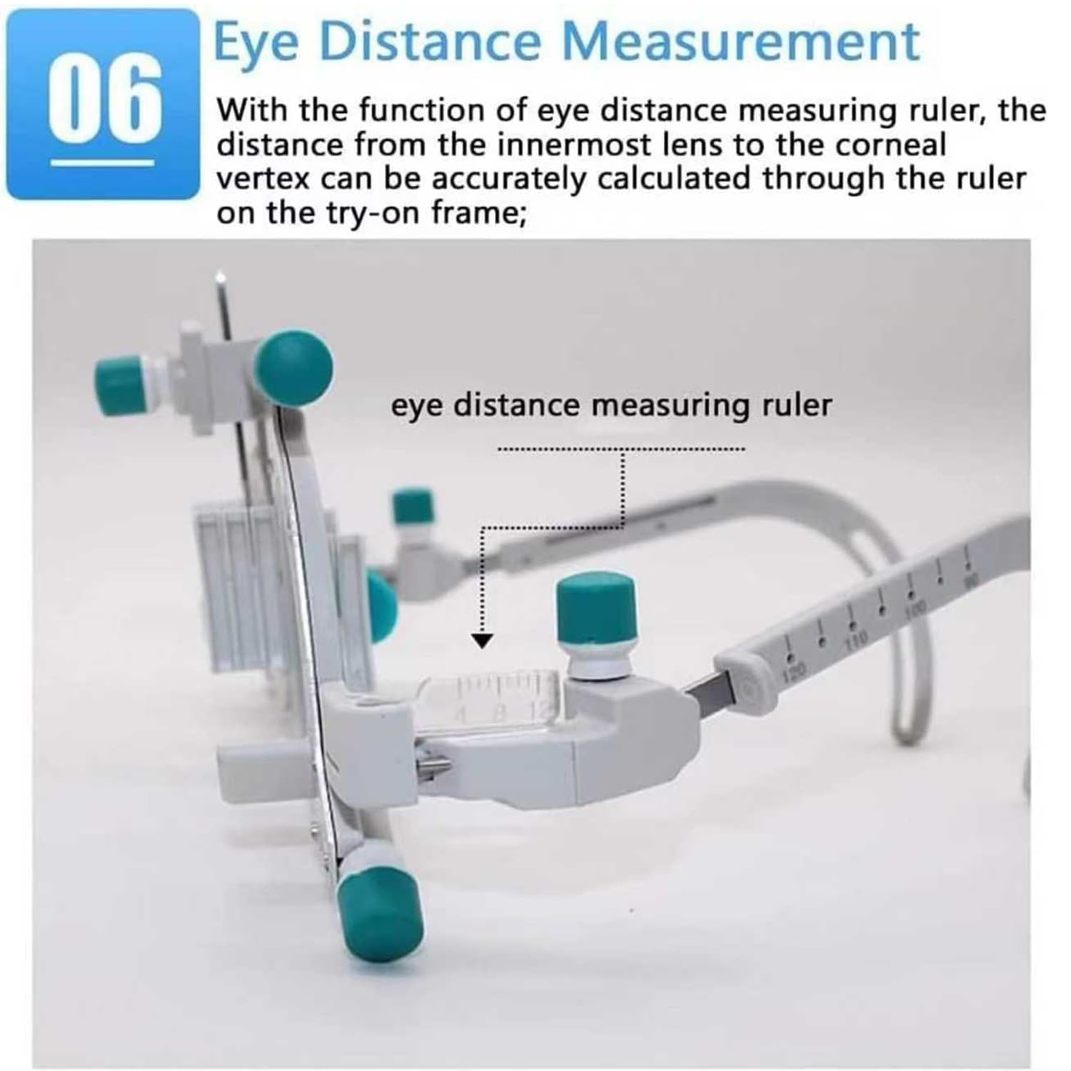 COYEUX Montura Ajustable para Lentes De Prueba Ópticas, Montura Universal para Pruebas Optométricas, Rango De Distancia Interpupilar De 48 a 80 Mm, para Ópticas Y Hospitales Oftalmológicos