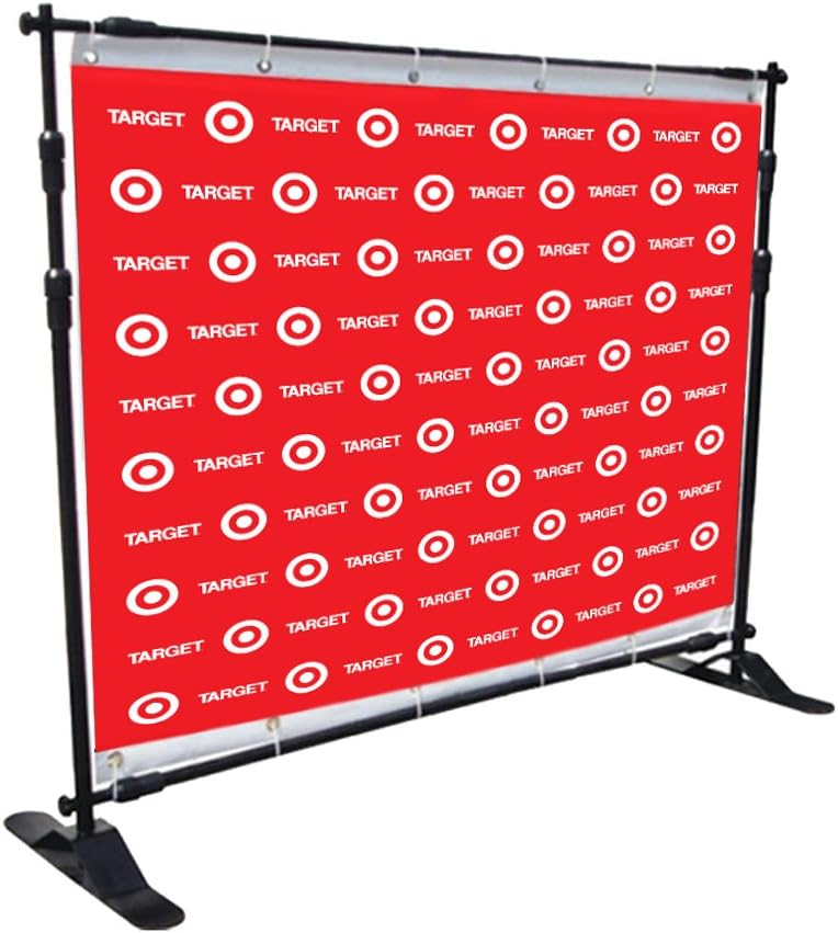 Custom Vinyl 8ft X 8ft Step and Repeat UV Full Color Banners for Any Event, Same day Shipping, Effective Advertising with Custom Step and Repeat Backdrops (8ftX8ft-Step and Repeat(Grommets))