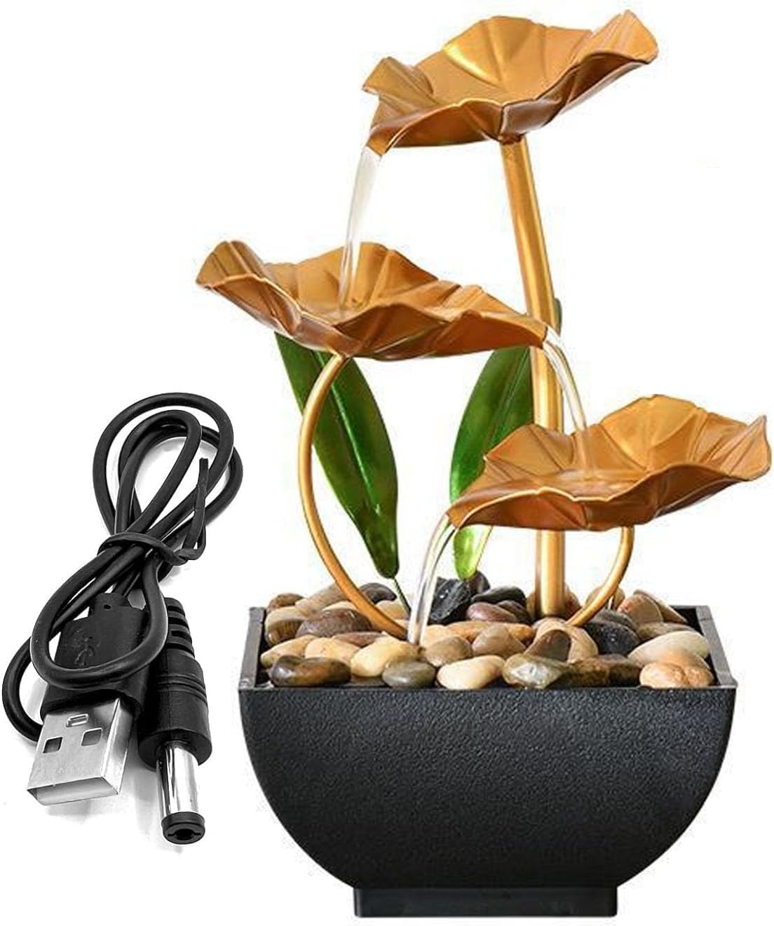 Clefairy Water Fountain, Waterfall Fountain, Tabletop Fountain Decoration, Fountain Running Water Ornaments, for Office Decor, Living Room Decor, Home Decor-image-18