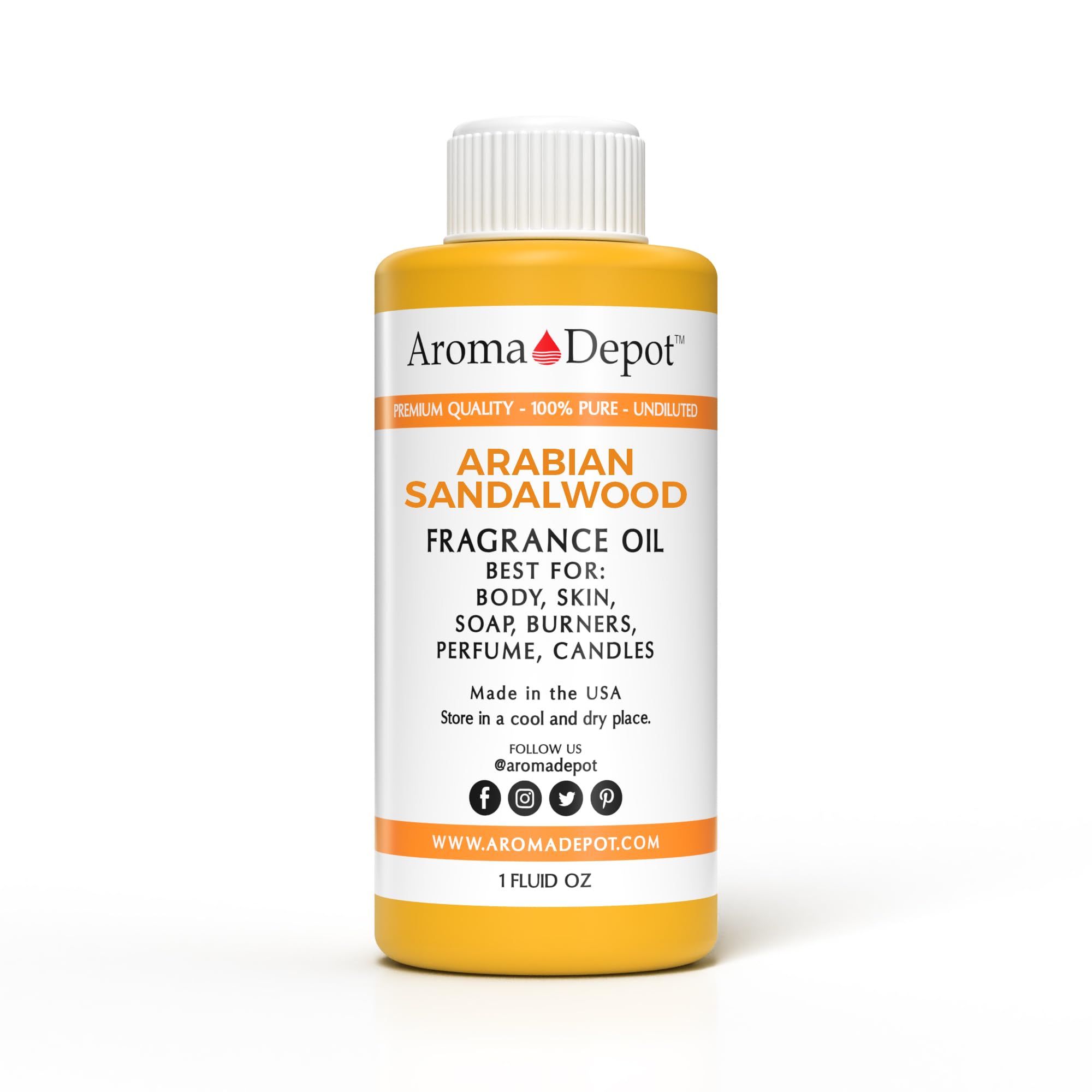 1oz. Arabian Sandalwood Fragrance Oil I Perfume I Skin Oil I Scented Oil. DIY Projects Such as Candles, Bath Bombs, Body Butters, Creams &amp; Lotions. for Diffuser, Burners, or Warmers.