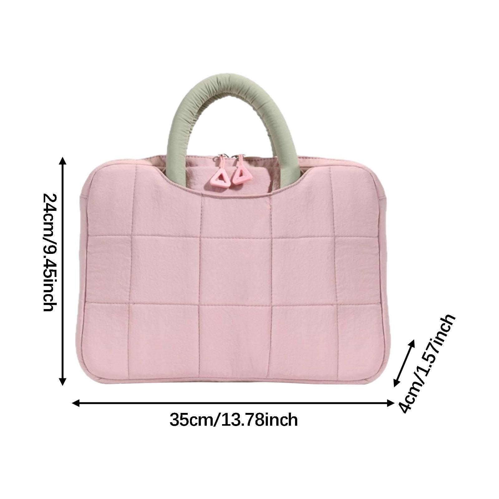 Borsa Porta Computer Portatile da Donna con Manico, Custodia Protettiva Portatile alla Moda per Laptop, per università, Viaggi, Ufficio