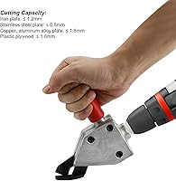 Vista 3 de Metal Nibbler Hoja de hierro de acero Sierra Cortador Herramienta de corte Taladro eléctrico Accesorios de fijación