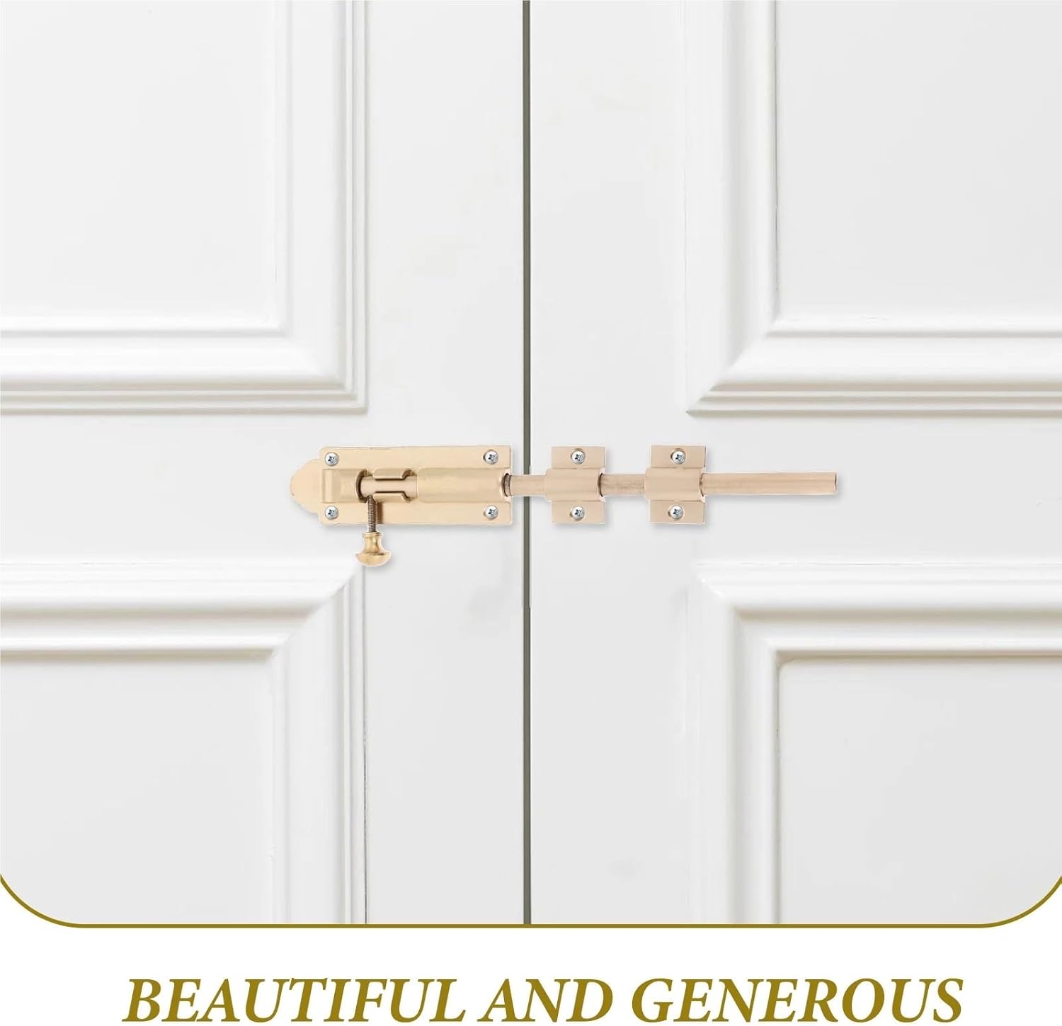 Door Bolt 3pcs Brass Pin Door Latches Hardware Gate Bolt Drop Small Slide Barn Locks for Recessed Doors, Flush Gates