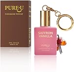 PUREU Perfumes pour les femmes, Cashmere Rose Long Lasting Fragrance, Rouler sur Eau De Parfum avec l'huile essentielle, Fabriqué en USA Huile de parfum pour les femmes, 0.34 Fl Oz/10Ml