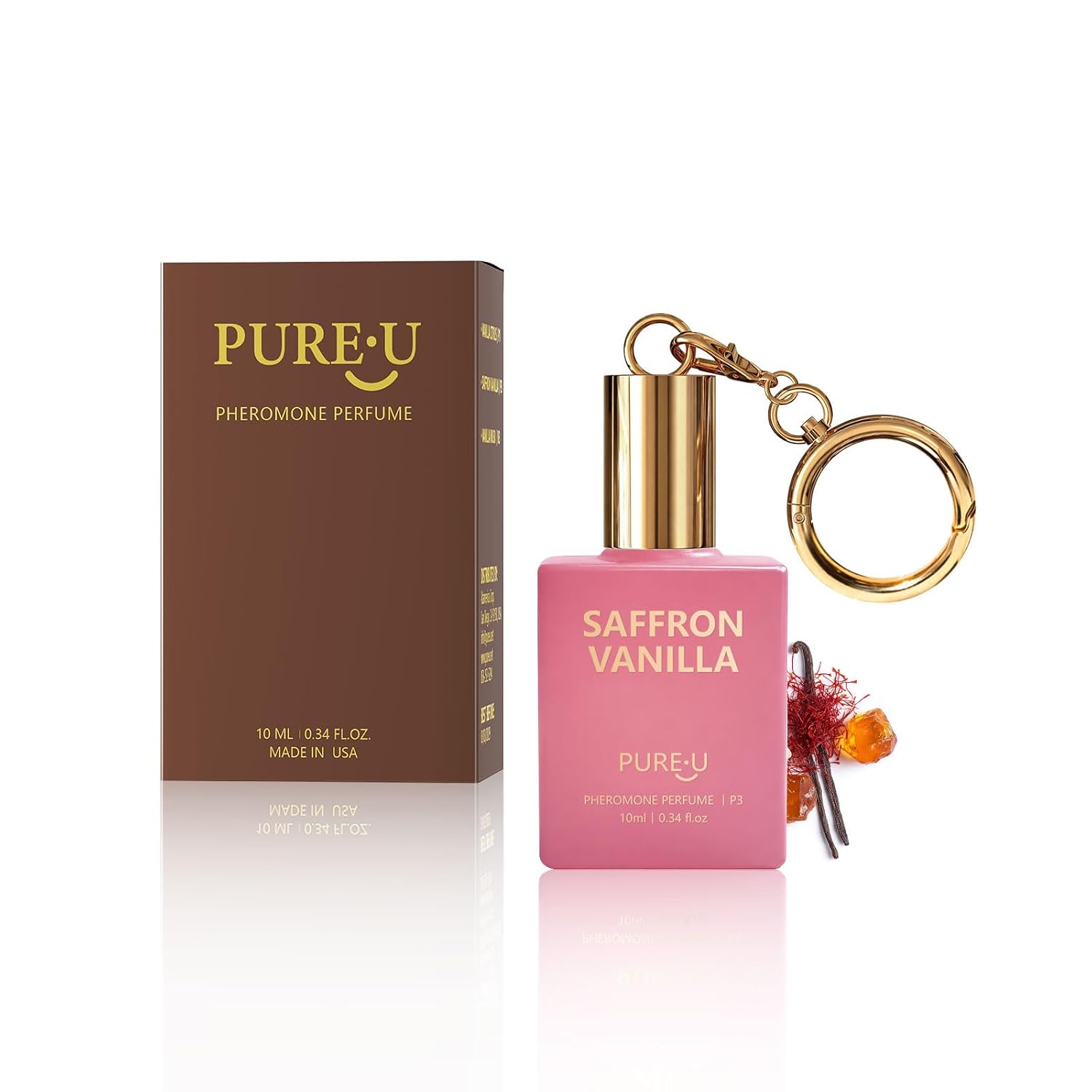 PUREU Pheromone Perfume for Women - Long Lasting Saffron Vanilla