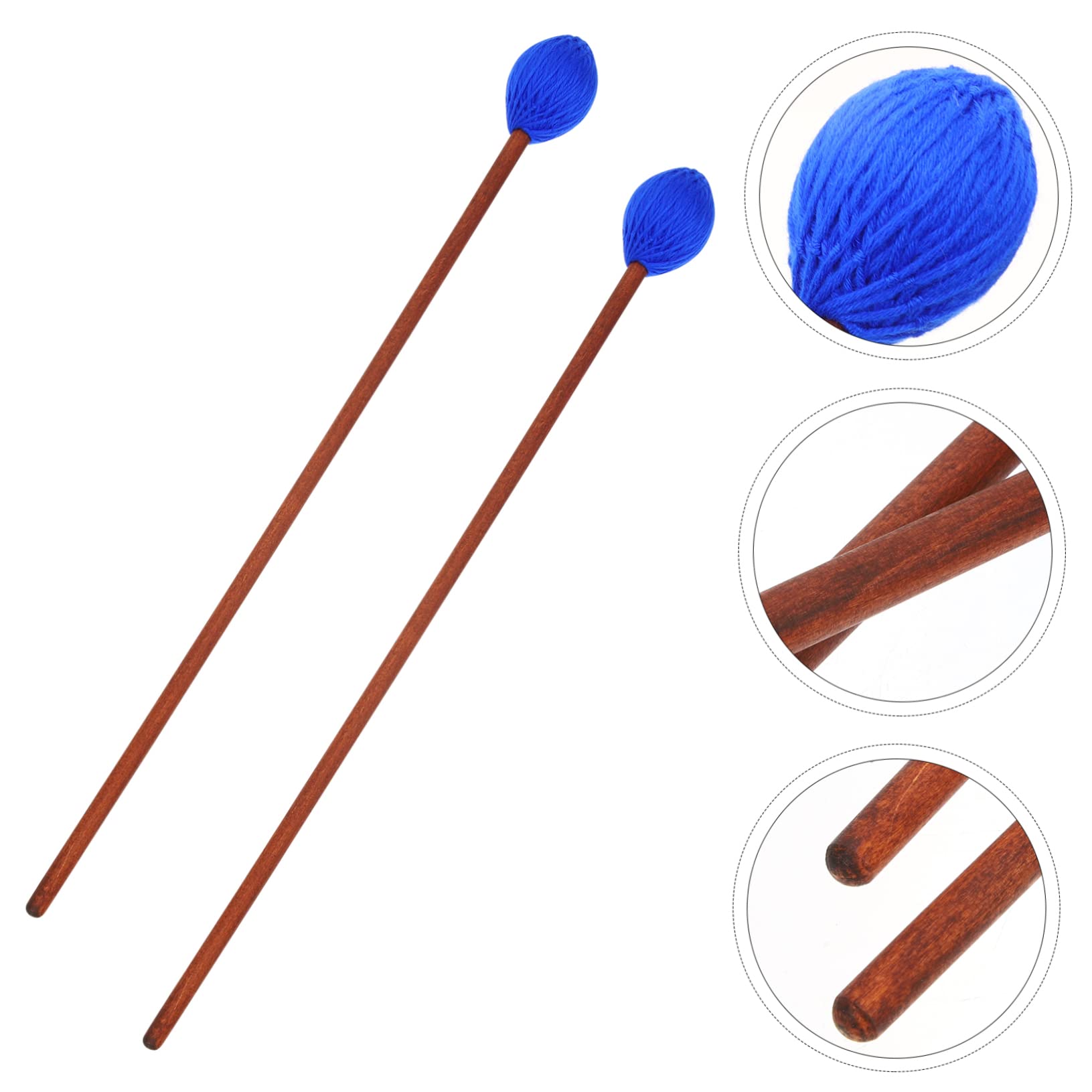 VICASKY 10piezas Mallets De Percusión Para Marimba y De Lengua De Mango De Accesorios Para Instrumentos De Percusión Color Aleatorio