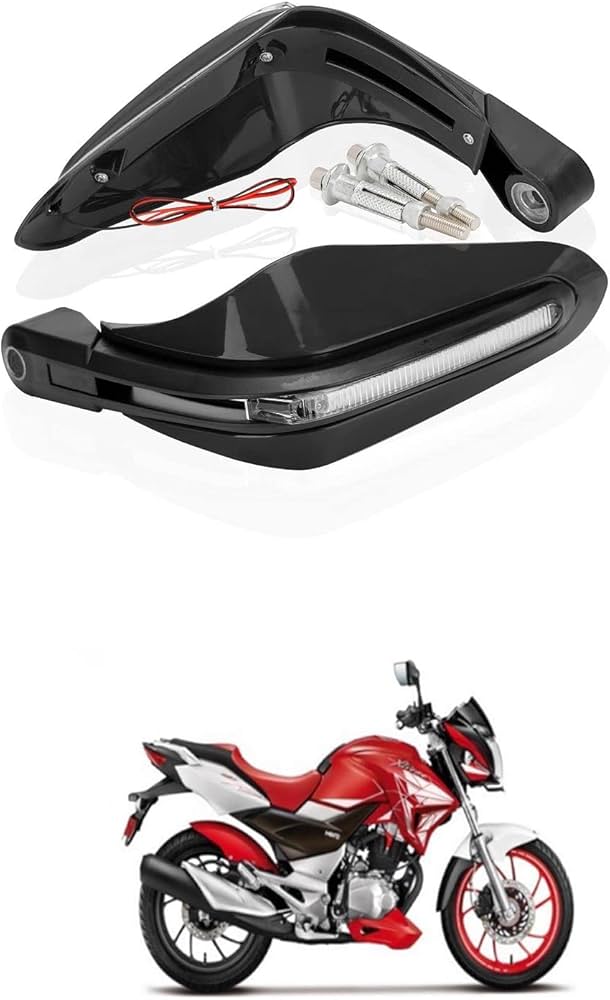 XZRTZ 7/8 inch Motorcycle Hand Guard Kit Light LED Handle Bar