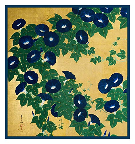 Orenco Originals Morning Glories by Japanese Suzuki Kiitsu Counted Cross Stitch Pattern