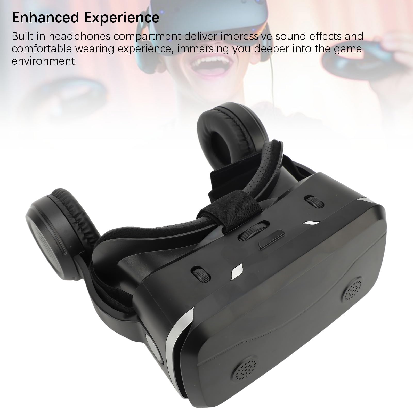 Schimer Cuffie 3D VR Occhiali Portatili Leggeri per Giochi Coinvolgenti e