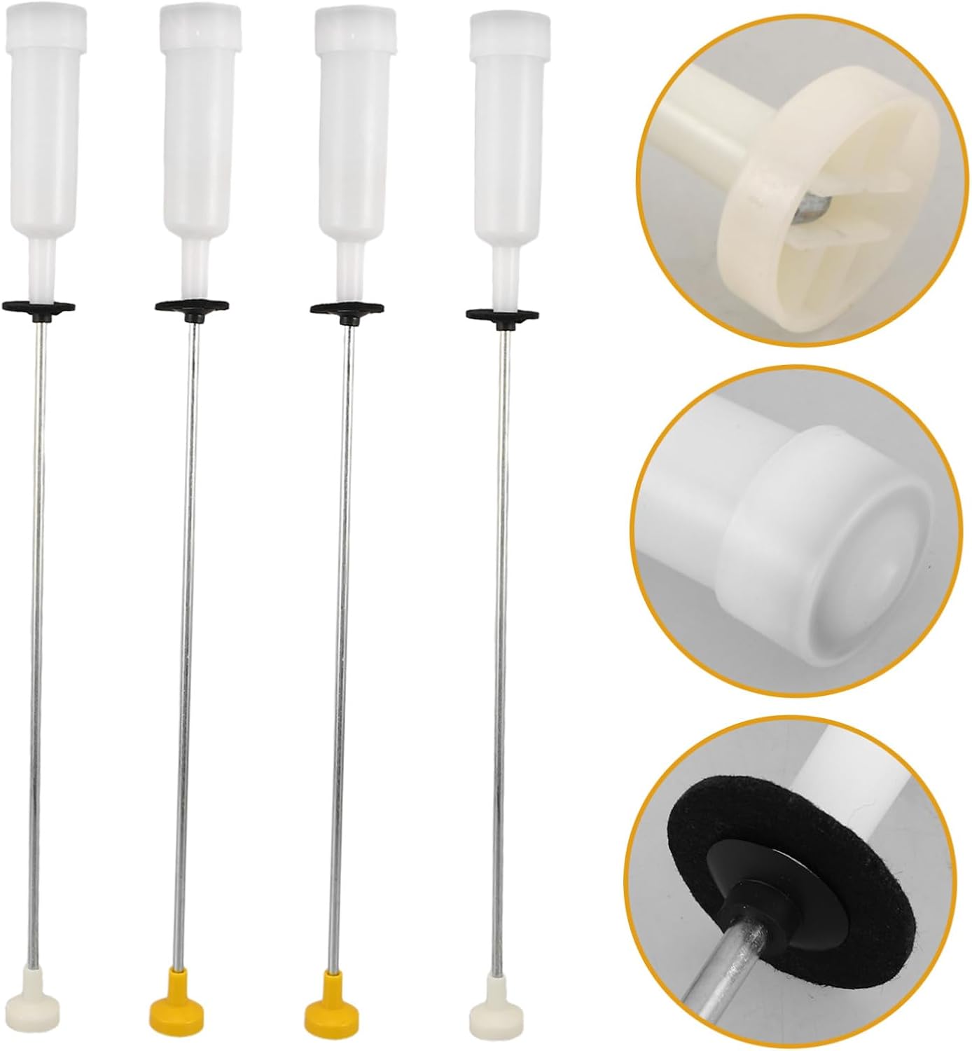 Zerodeko 4pcs Washing Machine Suspension Rod Shock Absorber Springs 22.2 Inch Tub Support Damping Rods Washer Repair Parts Kit Compatible with Haier for Washer Vibration Reduction