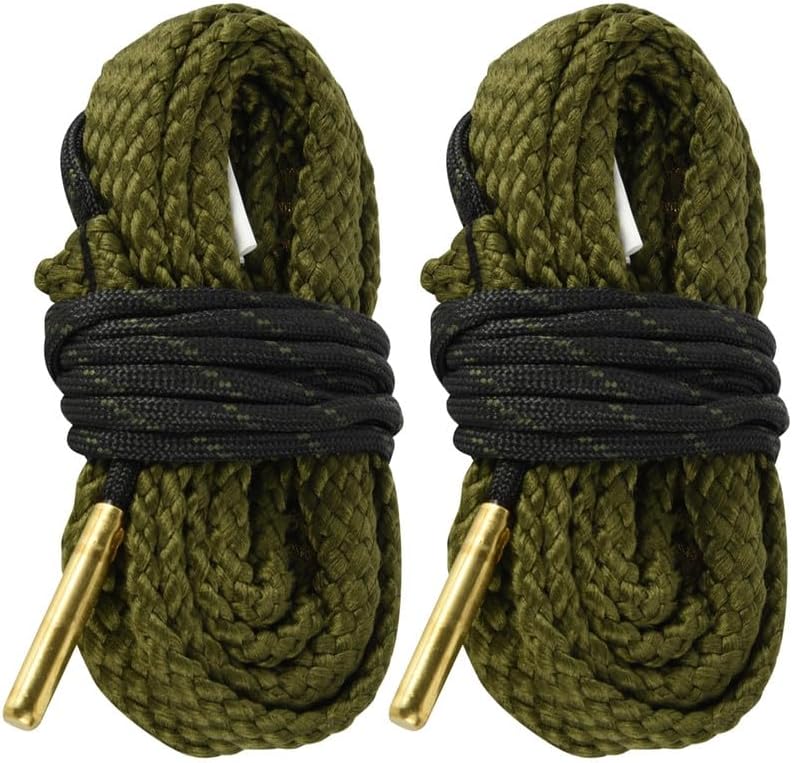 Miaozhun Bore Cleaner for Rifle Pistol Shotgun, Reusable Gun Snake Barrel Cleaning Rope for (.22 .223 5.56) (9mm .380 .357 .38) (.308 7.62mm 30-06