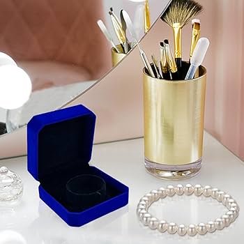 Scatola Regalo In Velluto Per Gioielli - Nera, 9x9x4.5 Cm, Per Bracciali, Collane, Orologi - Foto 8