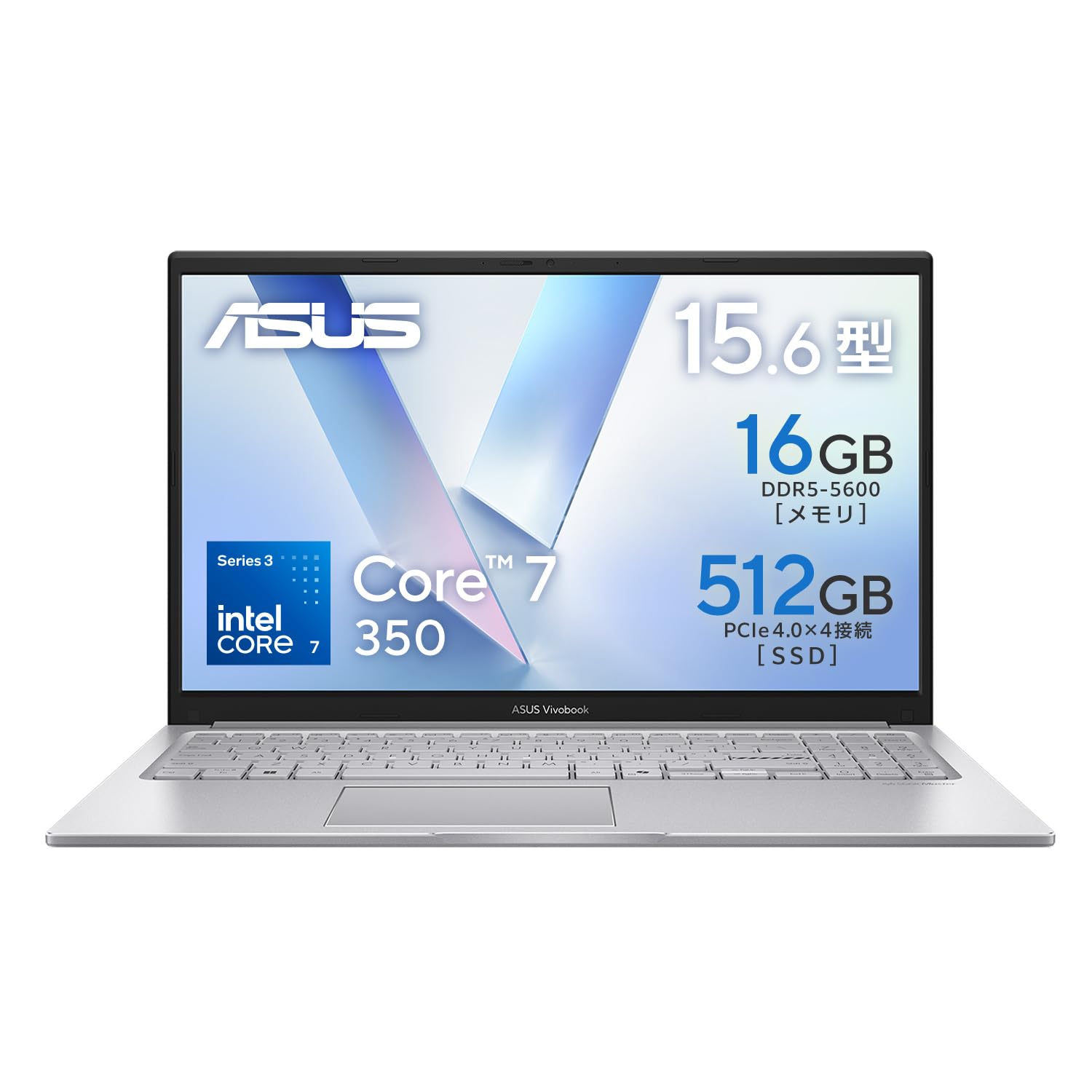 ASUS ノートパソコン Vivobook 15 X1504MA 15.6インチ インテル Core 7 350 メモリ