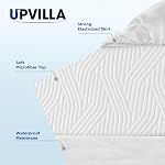 Upvilla Queen Mattress Protector Waterproof - Machine Washable, Noiseless Bed Mattress Pad Cover with Deep Pocket for 8 to 21 Inch Mattresses