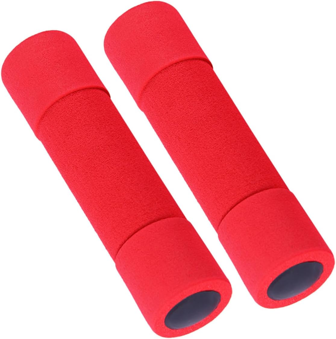 Alipis 2pcs Women’s Fitness Dumbbells 0.5kg Each Red Foam Coated Hand Weights for Home Gym Exercise Strength Training Equipment
