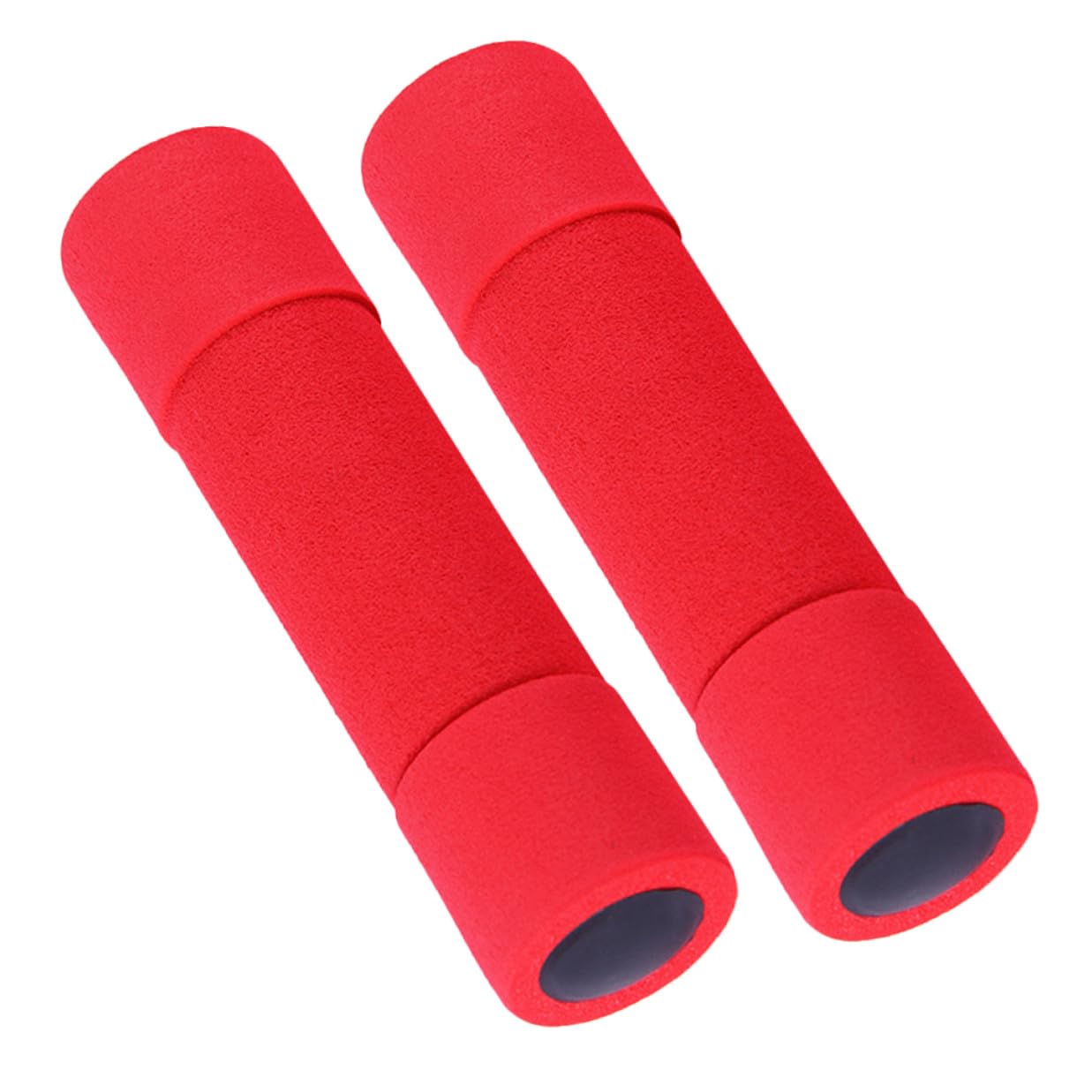 Alipis 2pcs Womens Fitness Dumbbells 0 5kg Each Red Foam Coated Hand Weights for Home Gym Exercise Strength