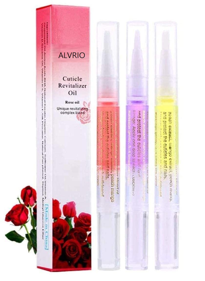 Buy ALVRIO Cuticle Oil Pens Cuticle Revitalizer Oil Pen Set Kit Nail Art Gel Polish Nutrition