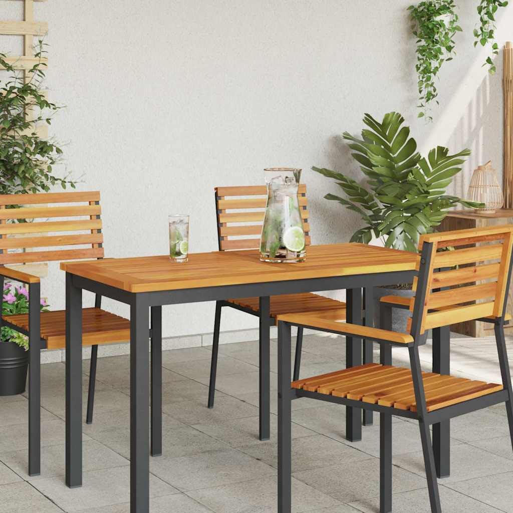 Piano da tavolo Öl-Natur in legno di acacia massiccio, 110 x 55 x 2 cm, resistente alle intemperie, robusto, per interni ed esterni, come piano di lavoro, mobile di ricambio, accessorio fai da