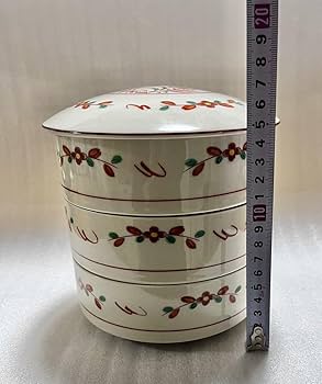 Amazon.co.jp: 有田焼 英峰窯 錦花鳥紋 染付赤絵 三段重 陶器 英峰作