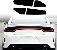 Vista 1 de Kit de calcomanías de vinilo para luces traseras negras, superposiciones precortadas, compatibles con Dodge Charger 2015, 2016, 2017, 2018, 2019