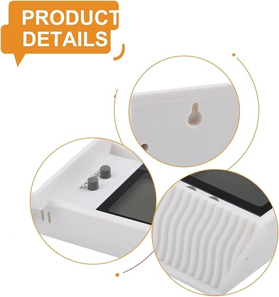 Thermomètre numérique max min pour serre de jardin intérieur extérieur avec résolution 0 et performance fiable (blanc) - 5