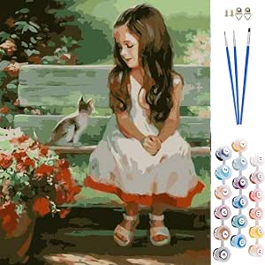 ABEUTY Paint By Numbers Für Erwachsene – DIY Malen Nach Zahlen Set Roter Auto 40x50cm Mit Holzrahmen