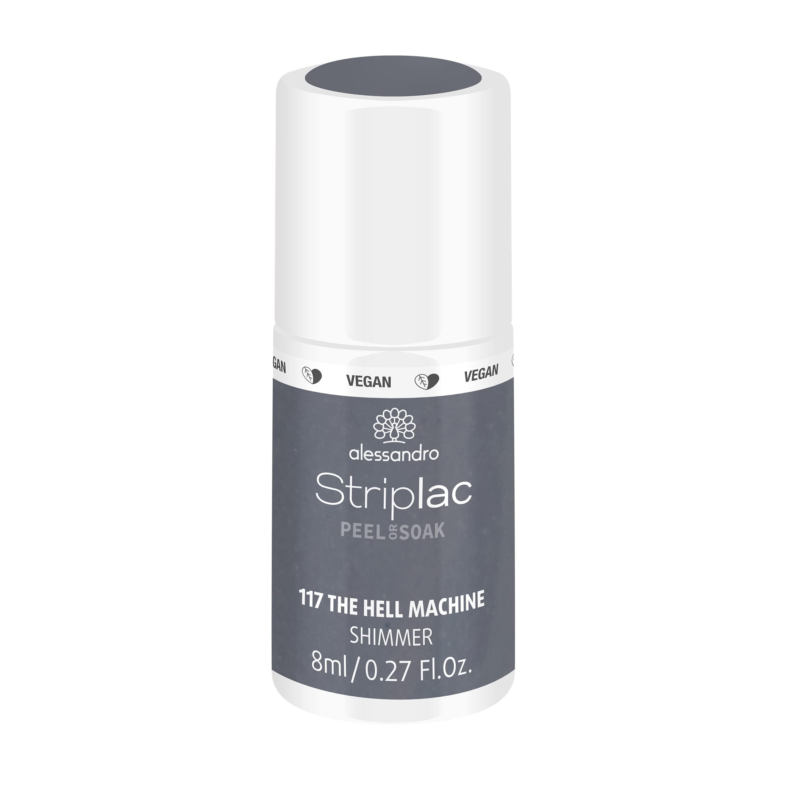 alessandro Striplac UV-Nagellack The Hell Machine – Schonend und langanhaltend – Einfache Entfernung dank Peel-Off-Technologie – Vegan und tierversuchsfrei – 8 ml