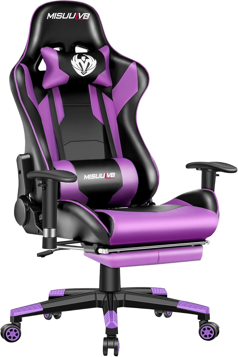 Buy Purple Gaming Chair With Footrest High Back Computer Chair Ergonomic Design Multi Function Racing Style Swivel Office Desk Chair Adjustable Headrest And Lumbar Support For Adults Men Women Teens Online In Indonesia Buy Purple Gaming Chair With Footrest High Back Computer Chair Ergonomic Design Multi Function Racing Style Swivel Office Desk Chair Adjustable Headrest And Lumbar Support For Adults Men Women Teens Online In Indonesia