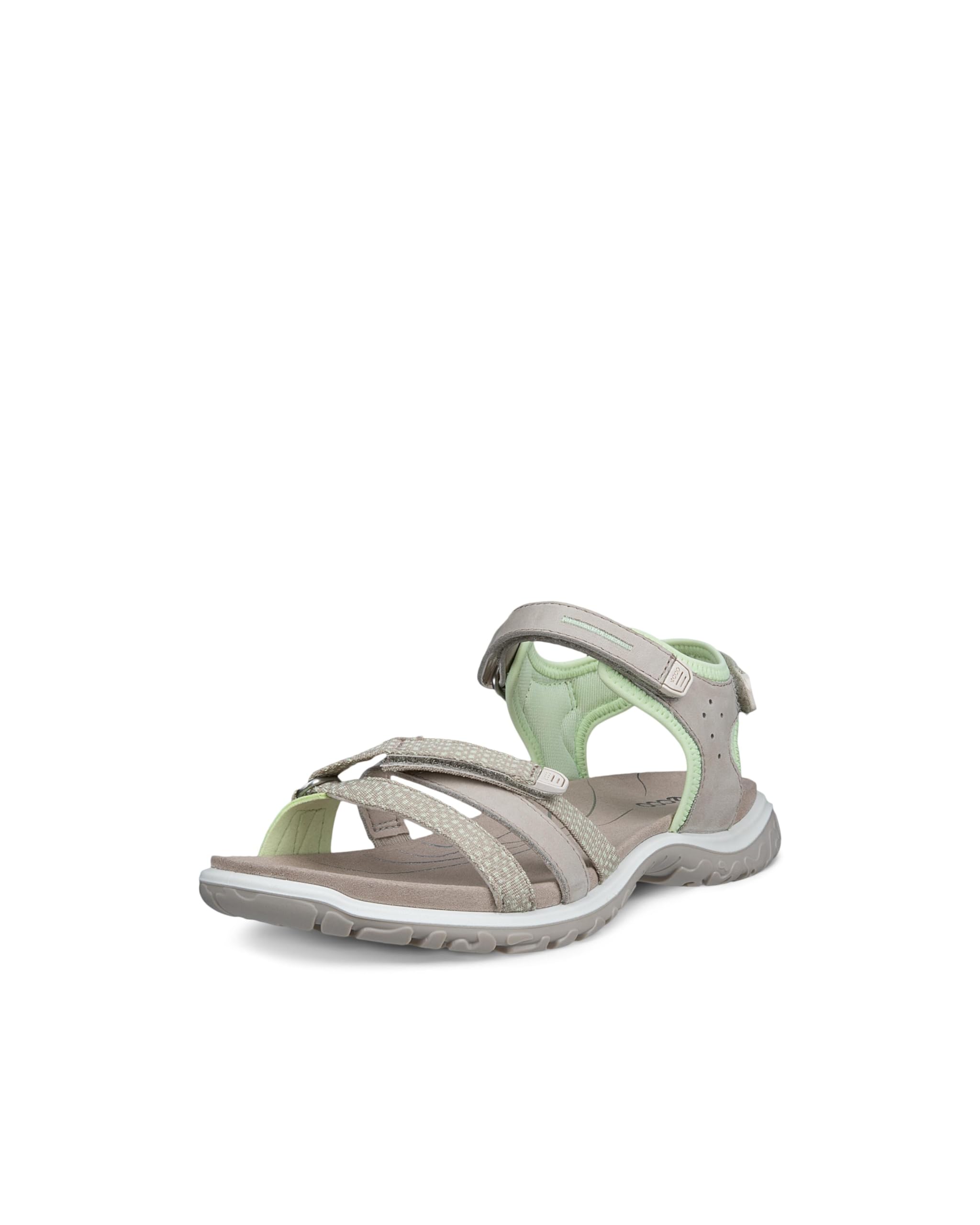 ECCO Women's Sandal OFFROAD ROAM, Pure Cashmere/Lime Cream, 7.5