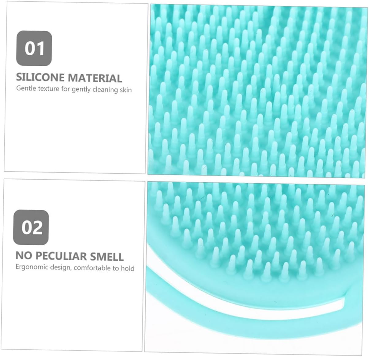 VALICLUD 4pcs Face Cleansing Brush Manual Facial Scrubber Silicone Facial Brush for Women Ladies