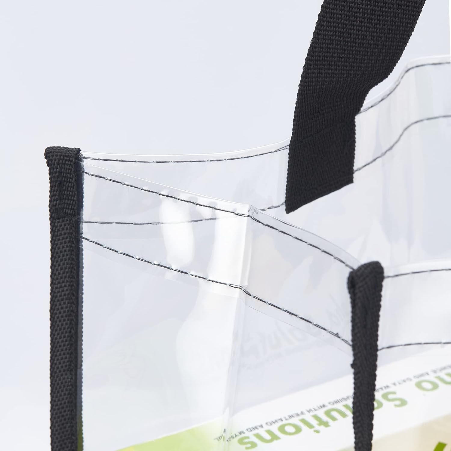 HAOGUAGUA 2-Pack Clear Tote Bag Stadium Approved 12x12x6, Transparent See Through Clear Tote Bag for Work, Concerts