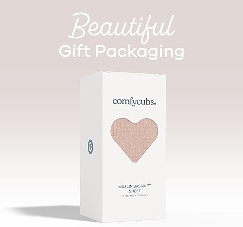 Miniatura 10 de Funda de muselina ajustable para cambiador, fundas extra suaves para cambiadores de pañales para bebés, niñas y niños, sábanas neutrales por Comfy