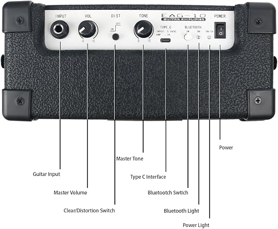 Fojill フルサイズ 4 4弦エレキベース ギター 10W バッテリーパワー Bluetooth アンプ アンプ 初心者 スターターキット セット コンボ バンドル パッケージ アクセサリーバッグ、ピック、カポ、ケーブル、弦黒