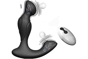 Cordless Rechargeable Prostate Massager with 5.25 inches Silicone Massagers Kit