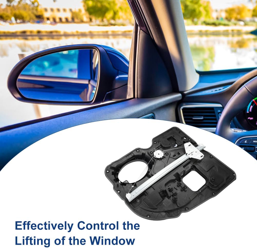 Rear Left Driver Side Electric Power Window Regulator Without Motor Compatible with Dodge Ram 1500 2009-2010 Ram 1500 2011-2019 Ram 1500 Classic 2019-2020 Replacement for 68045171AC