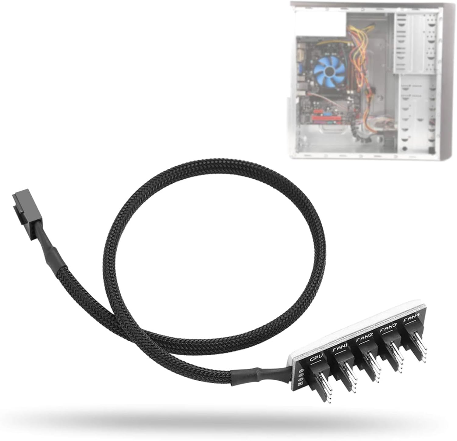 Amazon.com: Computer Fan Splitter Cable - to 5 Power Extension Cord for ...