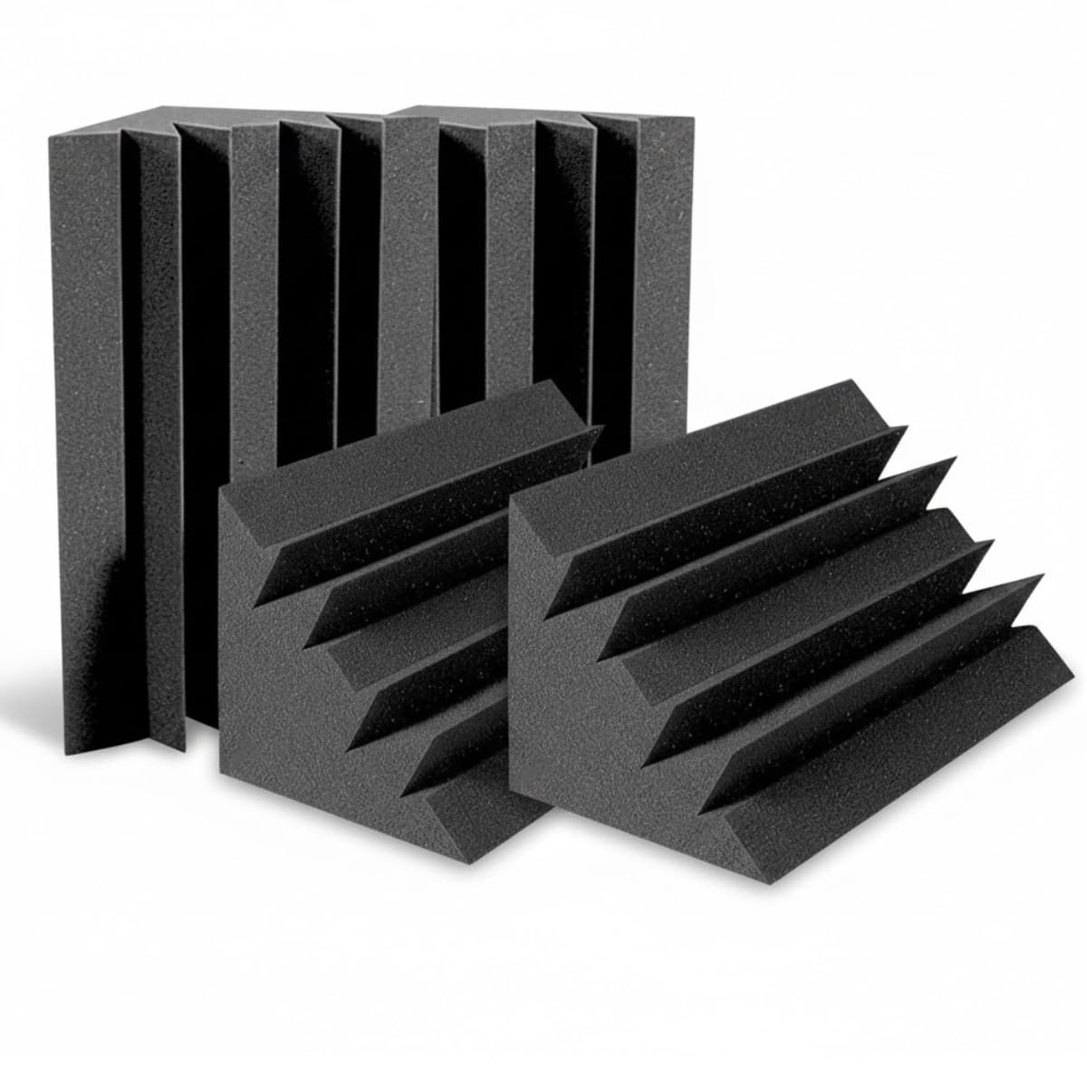 DEVICE OF URBAN INFOTECH 24x12x12 Inches Bass Traps Acoustic Foam Corner Panels 50D High Density, Soundproofing Foam for Wall, Noise Reduction, Echo Absorption for Home Studio Recording (Pack of 4)-image-28