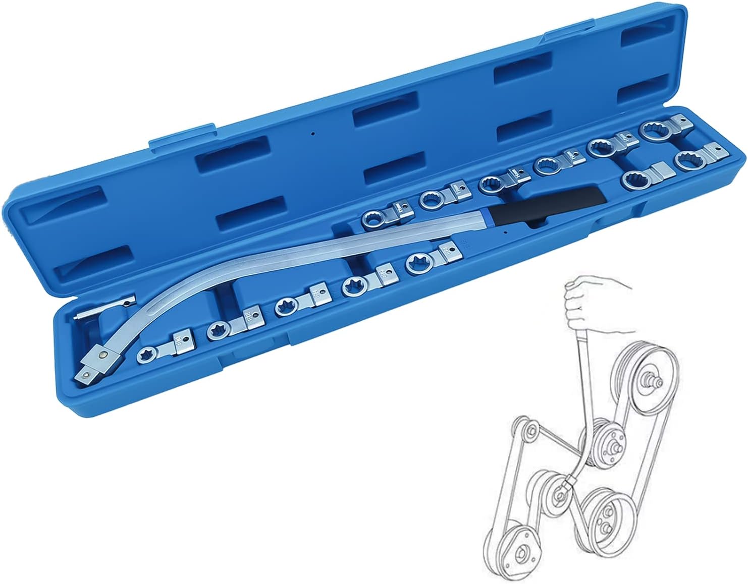 DIPMOTOR 15PCS Auxiliary Timing Belt Tensioner Pulley