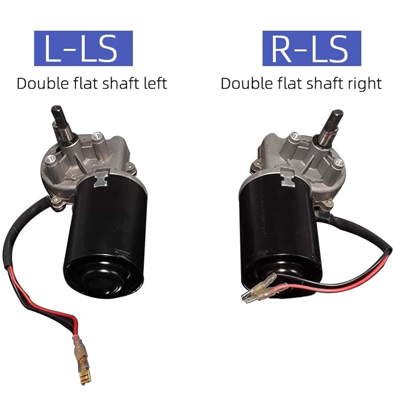 1 Pcs High Torque Worm Gear Reducer 30W 12V 24V DC Electric Reversible Metal Gear Motor Right Angle Worm Gear Motor for Garage Door(12V,L-LS)