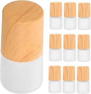 20pcs Refillable Perfume Roller Bottles with Glass Vials Leakproof Essential Oil Aromatherapy Containers Portable Beige Cap Design for Travel and Daily Use
