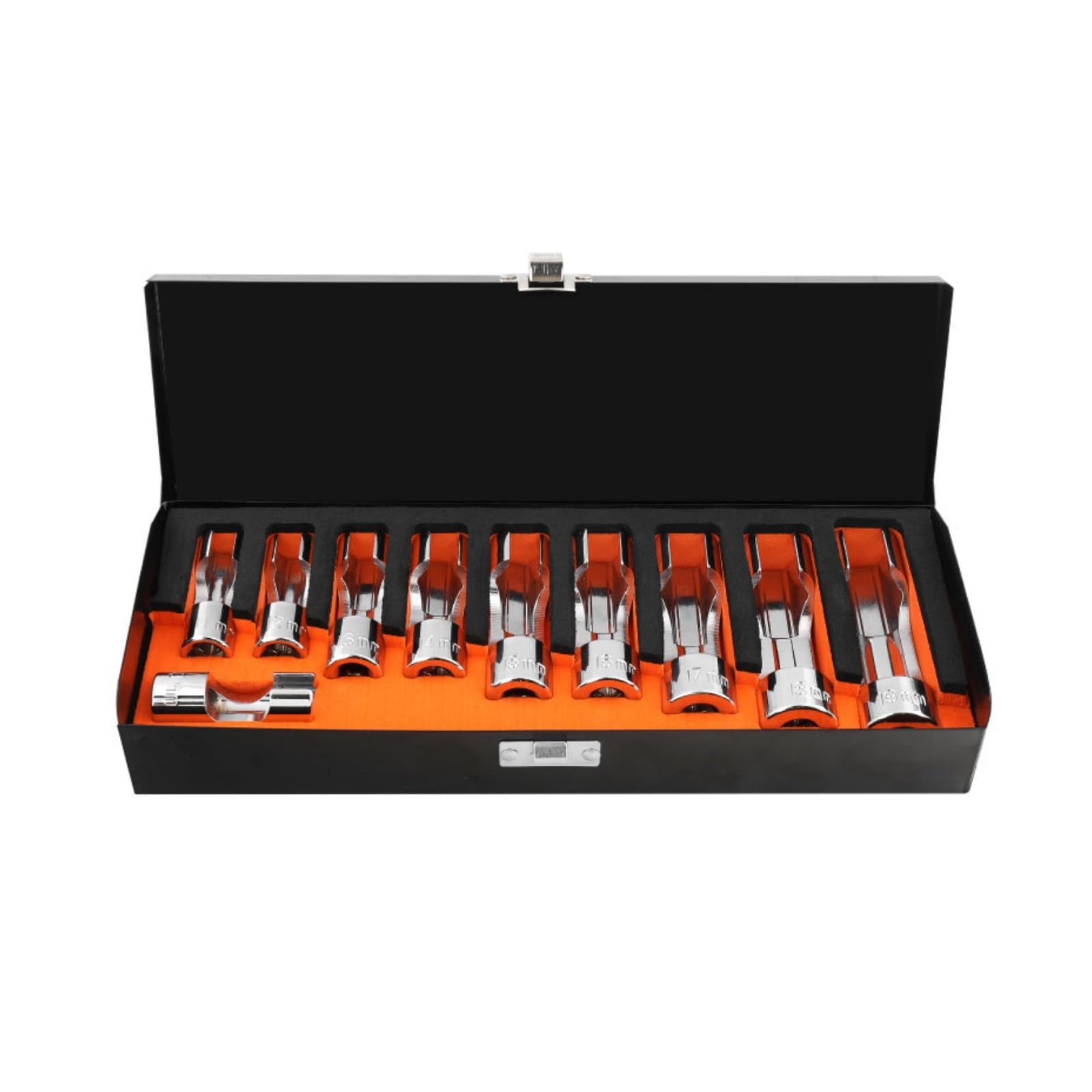 Coffret Clés à Tuyauter Chrome Jeu Clés à Tuyauter Outillage pour Mécaniciens