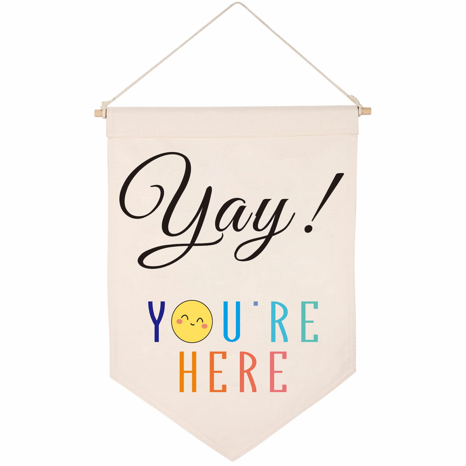 Classroom Decor Boho Classroom Decorations Back To School Supplies Inclusive Teacher Door Decor Welcome Sign Teacher Gift - Yay You're Here Canvas