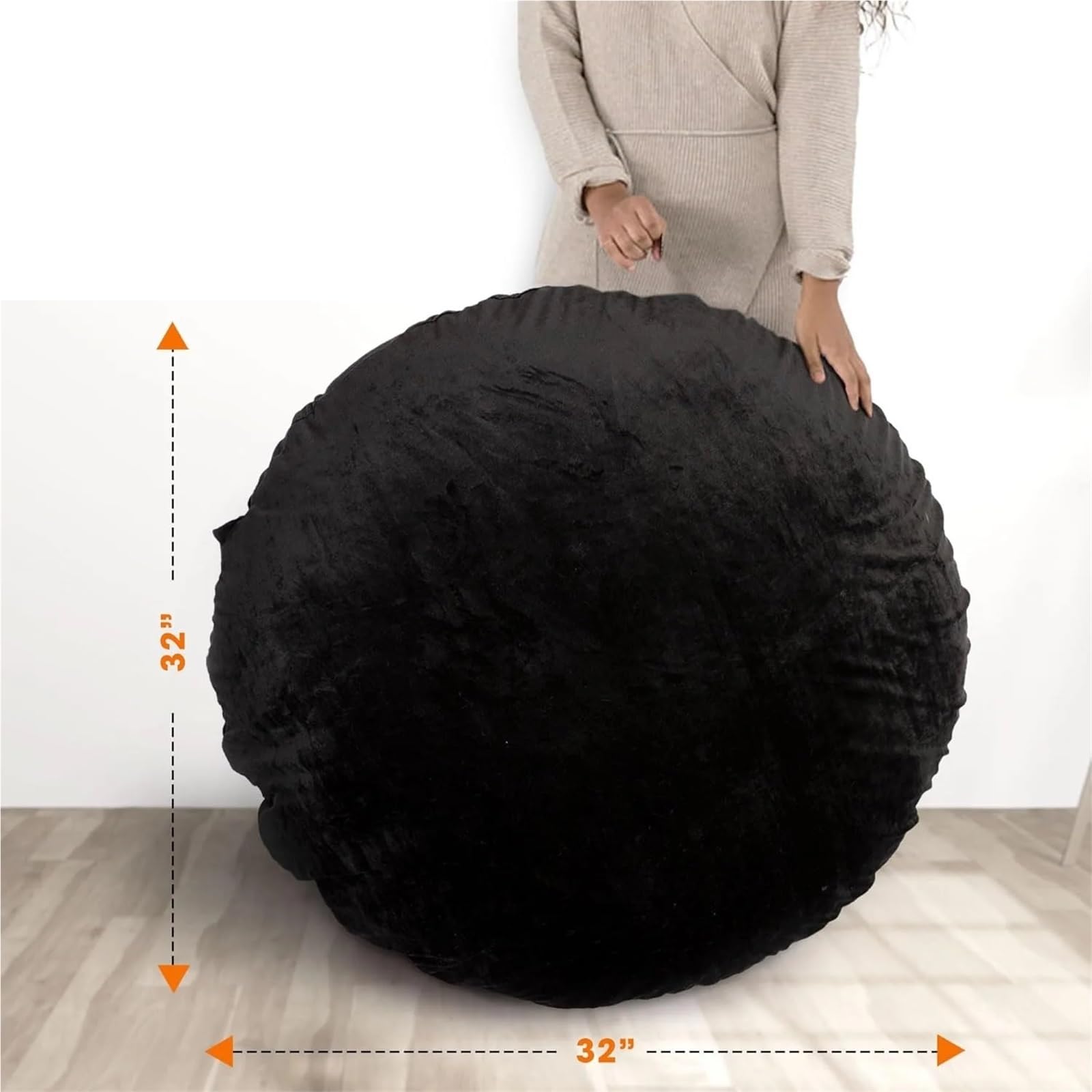 Cuscini da meditazione Cuscino da pavimento grande, cuscino meditazione rotondo 32", yoga e di grandi dimensioni