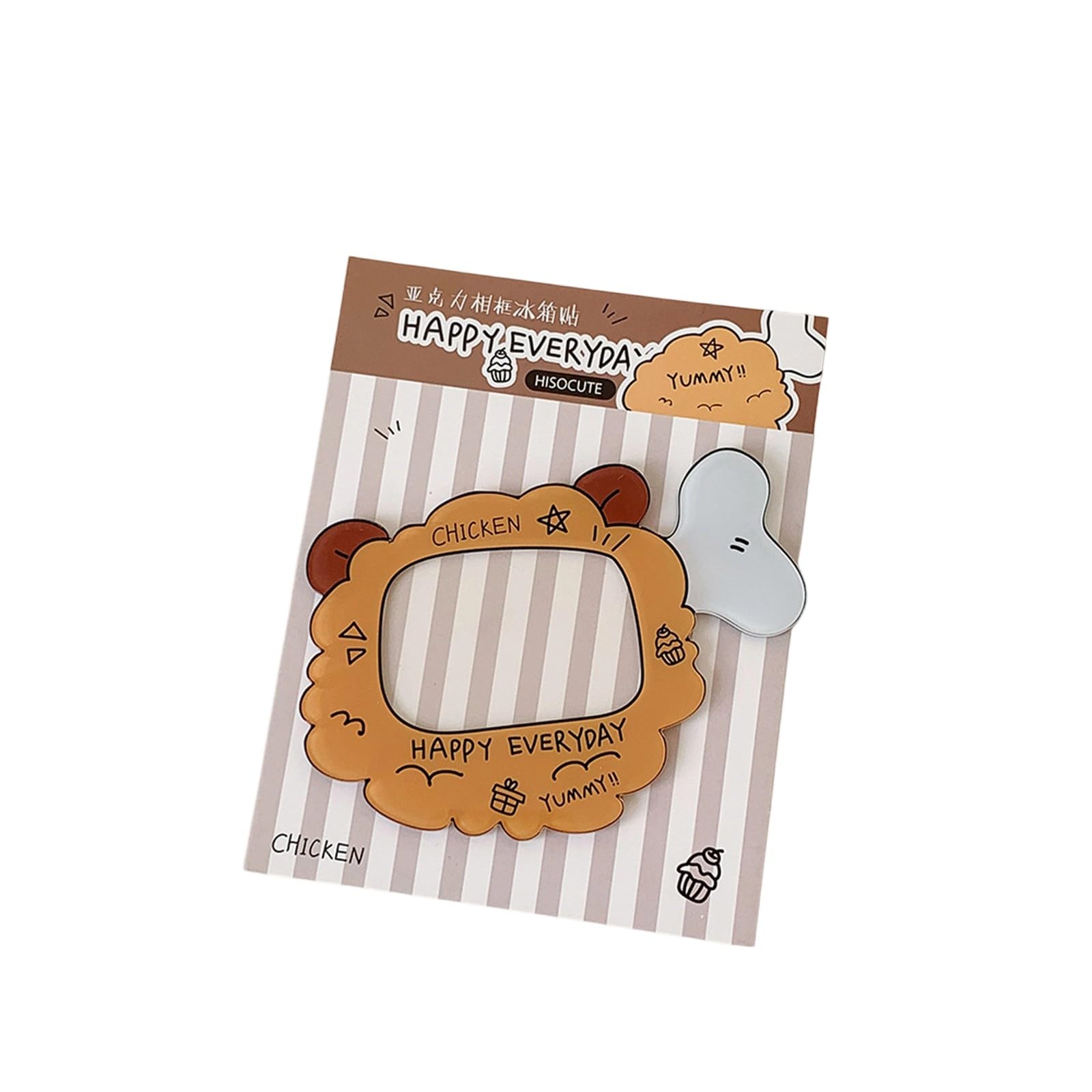 Nucelit Cartoon Fruit Shape Photo Frame for Refrigerator with Strong Holding Acrylic Photocard Holder Display Fruit Acrylic Fridge Magnets