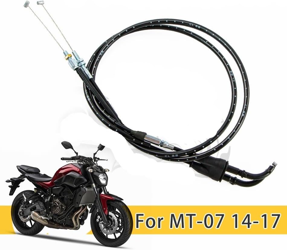 クラッチケーブル 2014-2017に適合 YAMAHA のために MT07 FZ07 MT-07 オートバイスロットルケーブルワイ