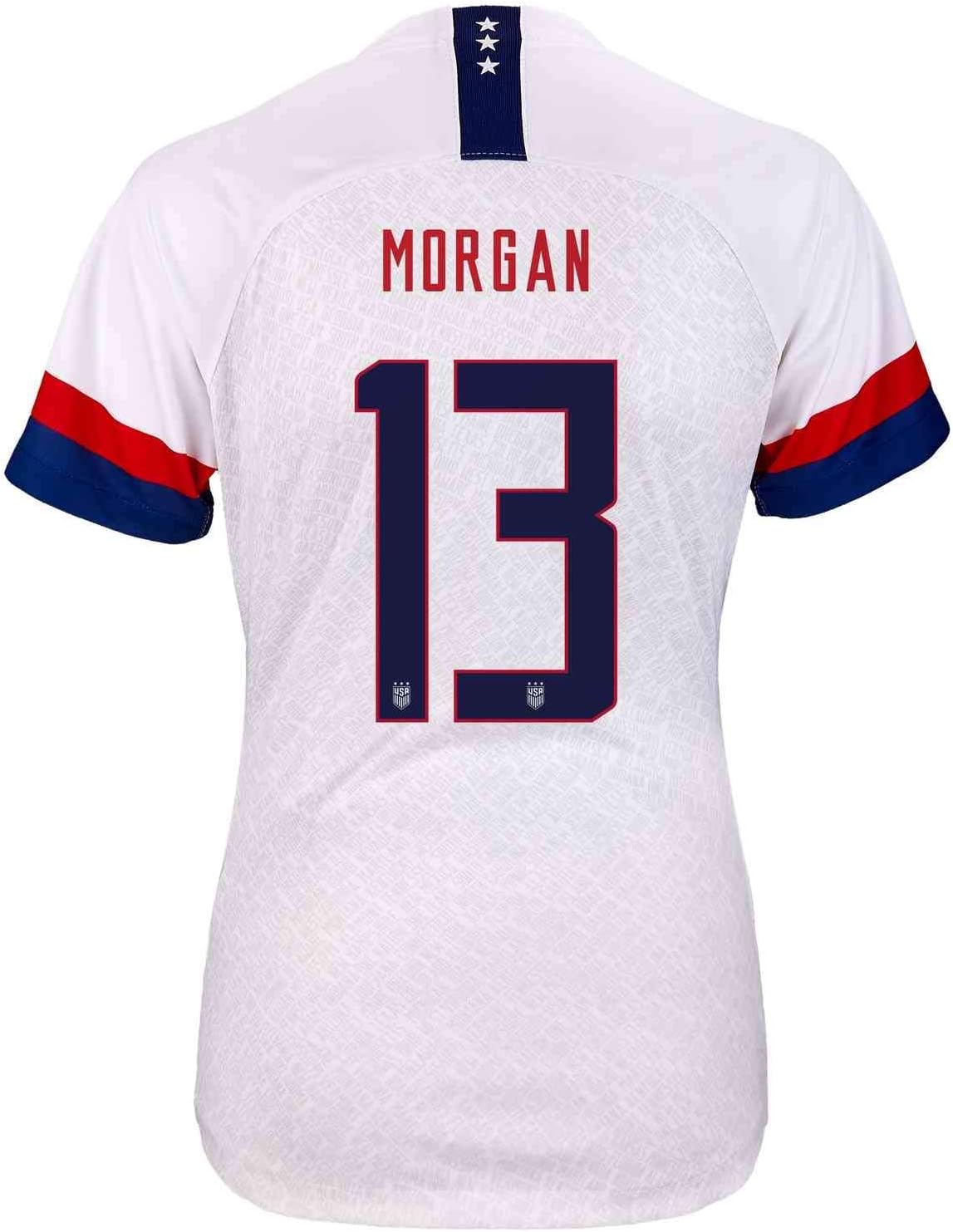 Nike USA Women's Home Jersey (Morgan #13) (XL) White