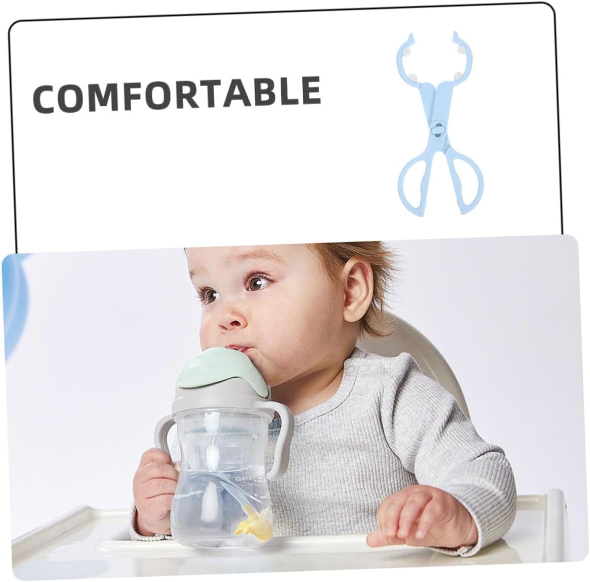 HEMOTON 2pcs Bottle Clamp High-temperature Resistant Nonslip Clip Tool for Safe Handling Multi-function Tongs for Feeding for Newborn Care